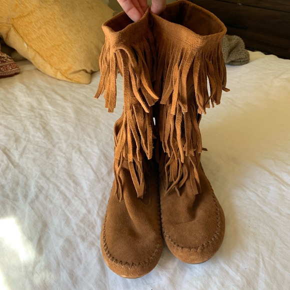 Lauren Conrad Fringe Boots - Picture 2 of 4